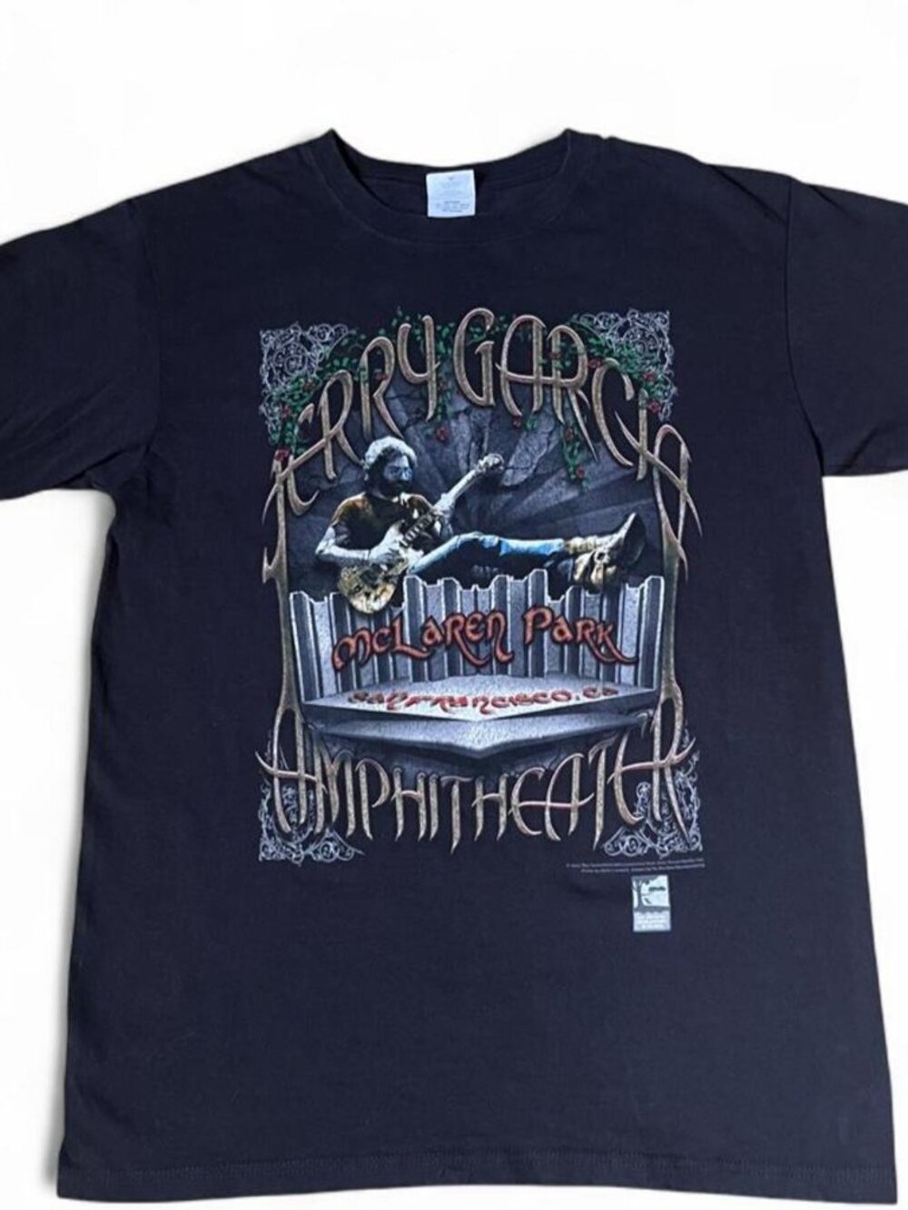Vintage Jerry Garcia McLaren Park Amphitheater black concert t-shirt size M